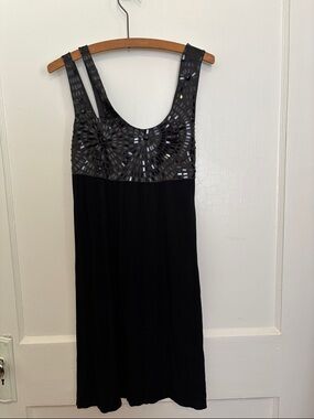 Sugarlips Black Beaded Strap Dress